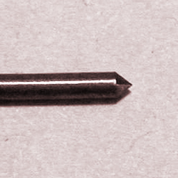 End grind: One of many end shapes possibleof friction does not effect our process